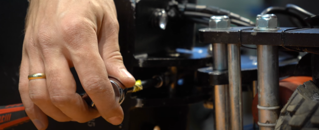 Проверка работы складного механизма