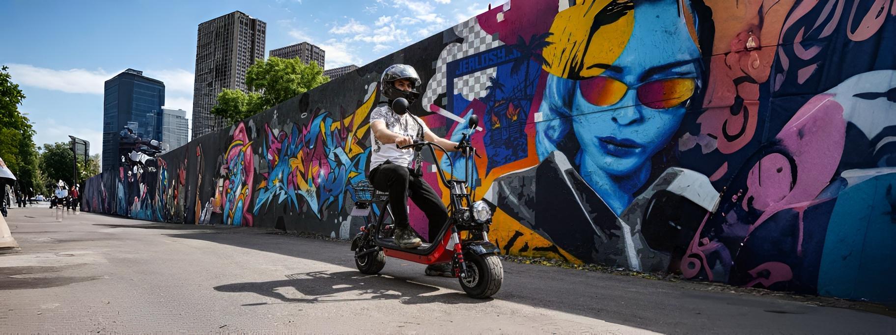 Электросамокат WHITE SIBERIA MINI R 1200W