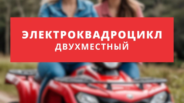 Двухместный электроквадроцикл: комфорт на двоих Двухместный электроквадроцикл: комфорт на двоих