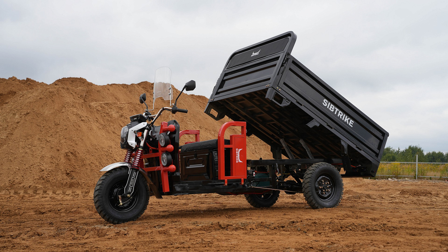 Электротрицикл WHITE SIBERIA SIBTRIKE CARGO 1.8