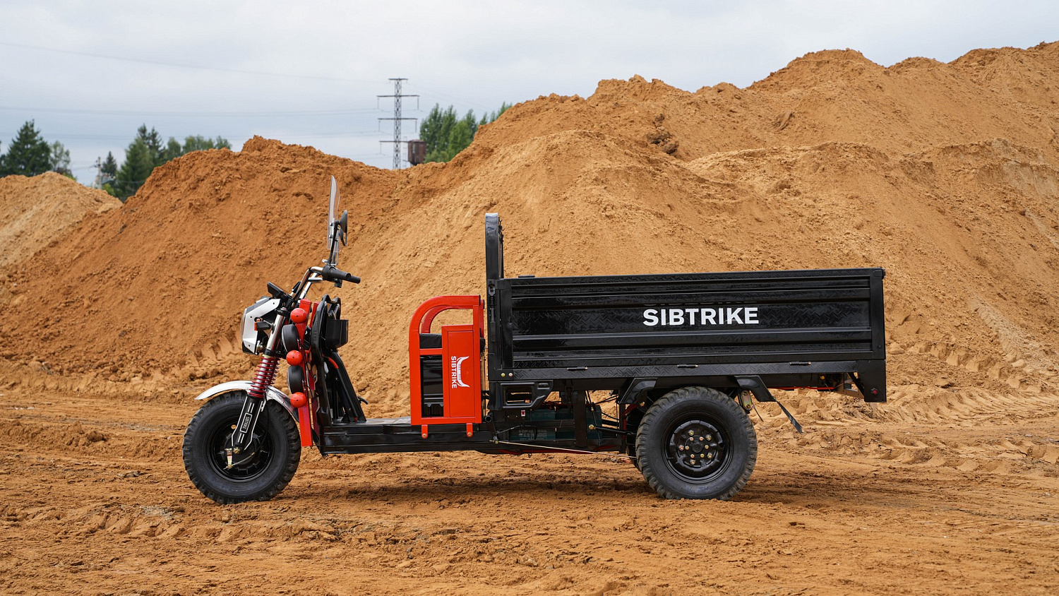 Электротрицикл WHITE SIBERIA SIBTRIKE CARGO 1.8