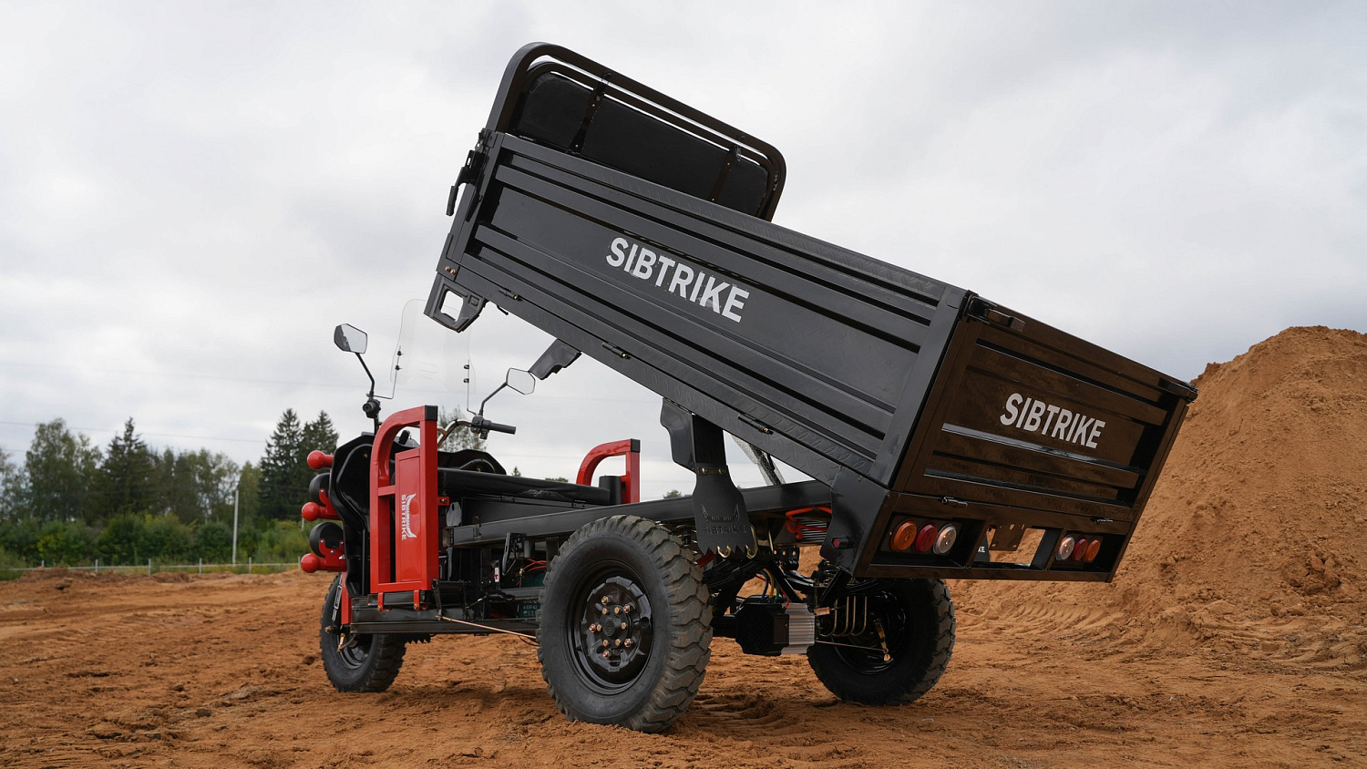 Электротрицикл WHITE SIBERIA SIBTRIKE CARGO 1.8