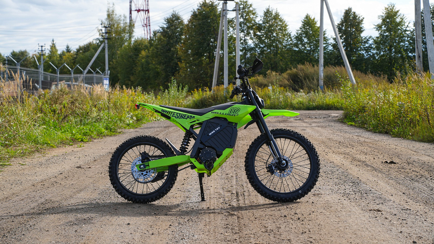 Электромотоцикл WHITE SIBERIA BELLLUGA 002 6000W (Чёрный)