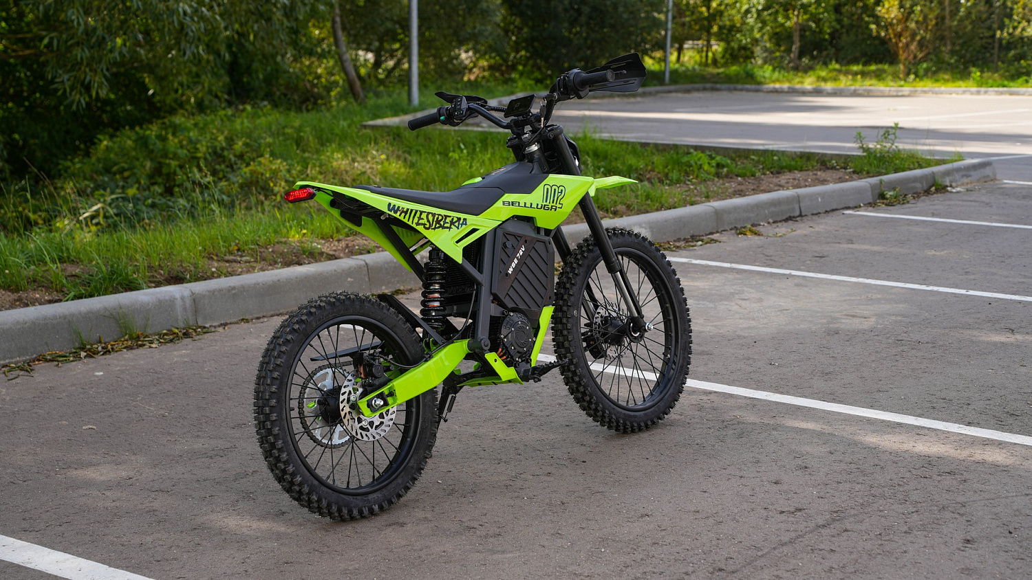 Электромотоцикл WHITE SIBERIA BELLLUGA 002 6000W (Чёрный)
