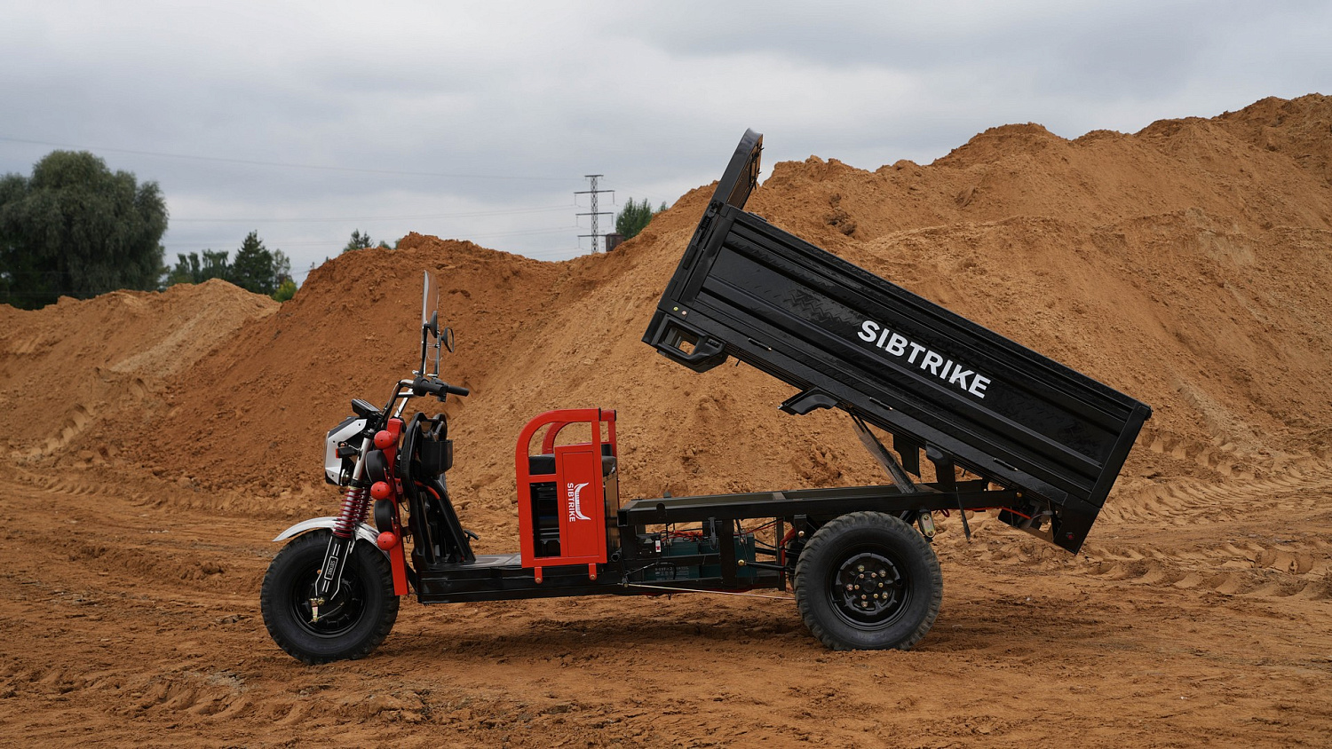 Электротрицикл WHITE SIBERIA SIBTRIKE CARGO 1.8