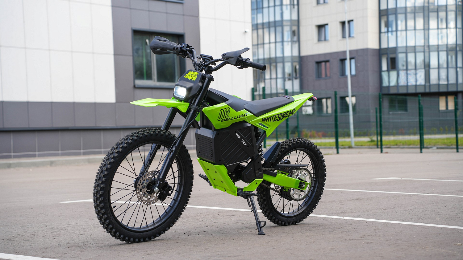 Электромотоцикл WHITE SIBERIA BELLLUGA 002 6000W (Чёрный)