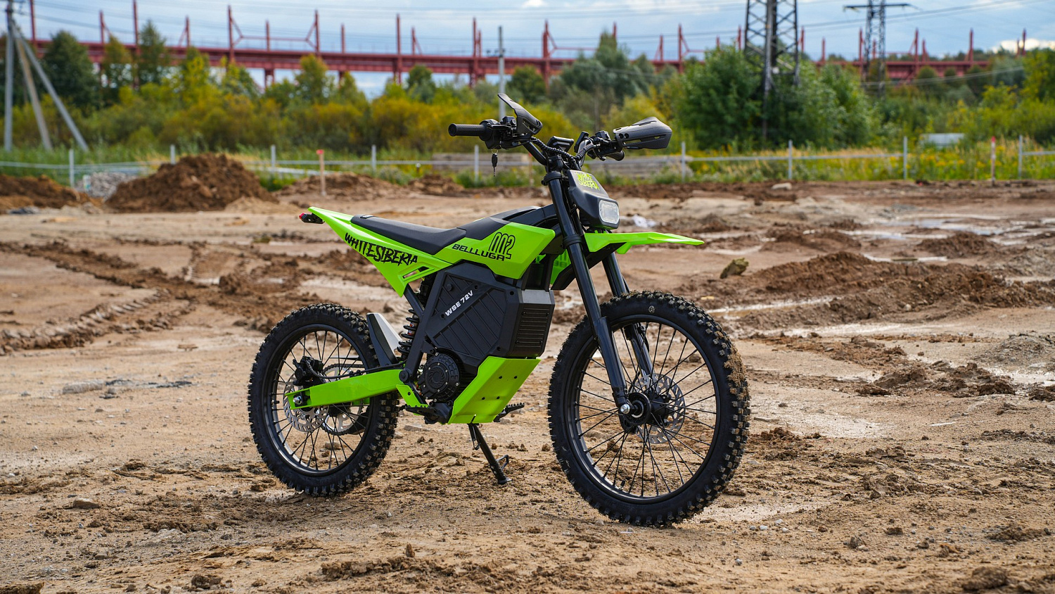 Электромотоцикл WHITE SIBERIA BELLLUGA 002 6000W (Чёрный)
