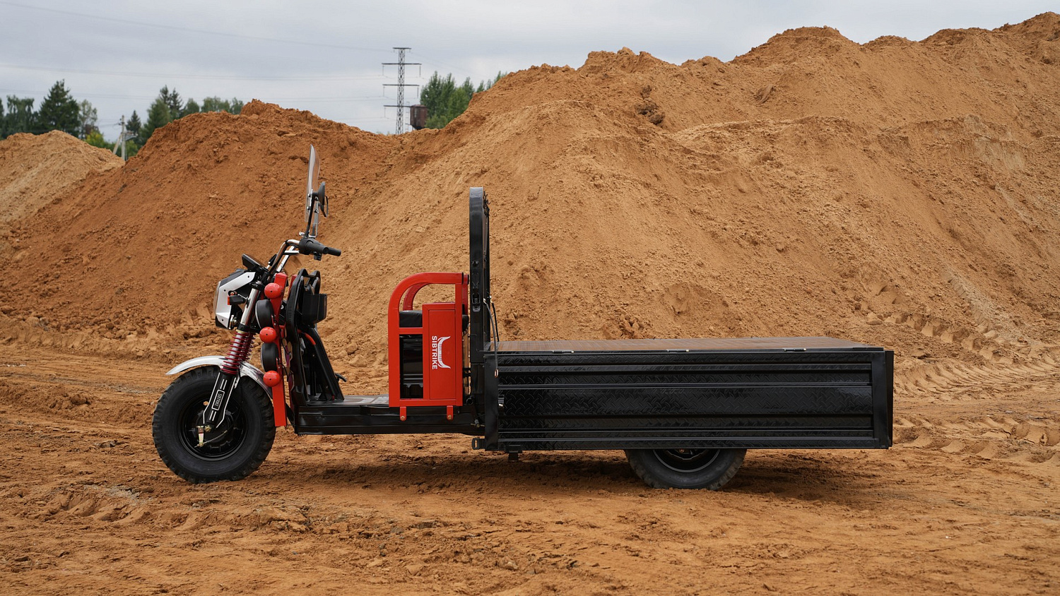 Электротрицикл WHITE SIBERIA SIBTRIKE CARGO 1.8