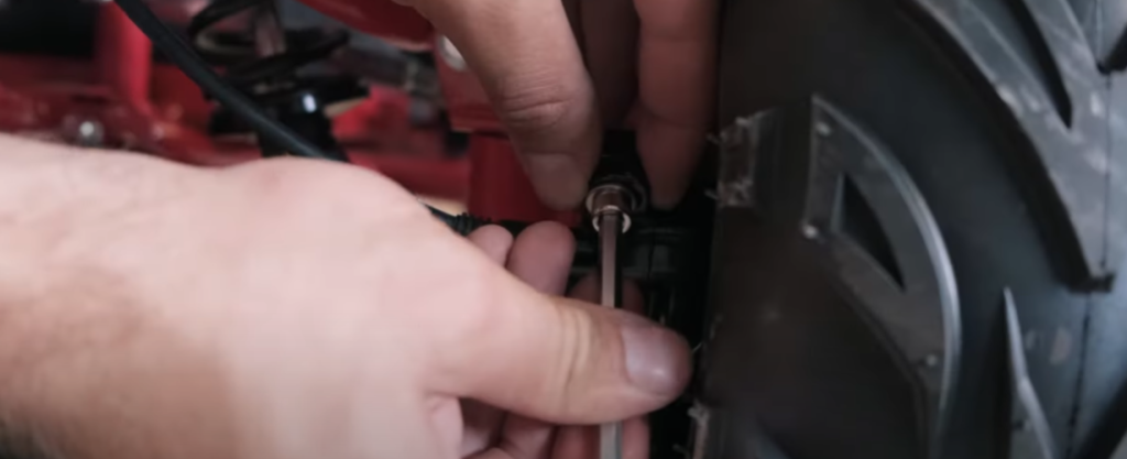 Установка переднего колеса